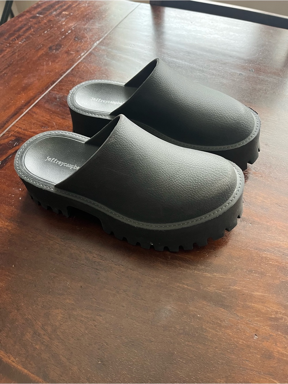 Jeffrey Campbell Black Platform Clogs